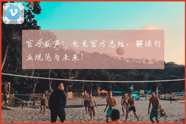 官方发声:电竞官方总结,解读行业规范与未来!